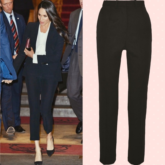 Alexander McQueen Black ‘Grain De Poudre’ 100% Wool Trousers Size 40 = U.S. Sz 4,All Products : American Fashion Style Bags On Sale